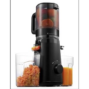 TUUMIIST TM-580SJ Whole Fruits & Vegetables Juicer Cold Press 5.3" Chute Black